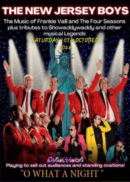 Poster for The New Jersey Boys at Filton & District Social Club
